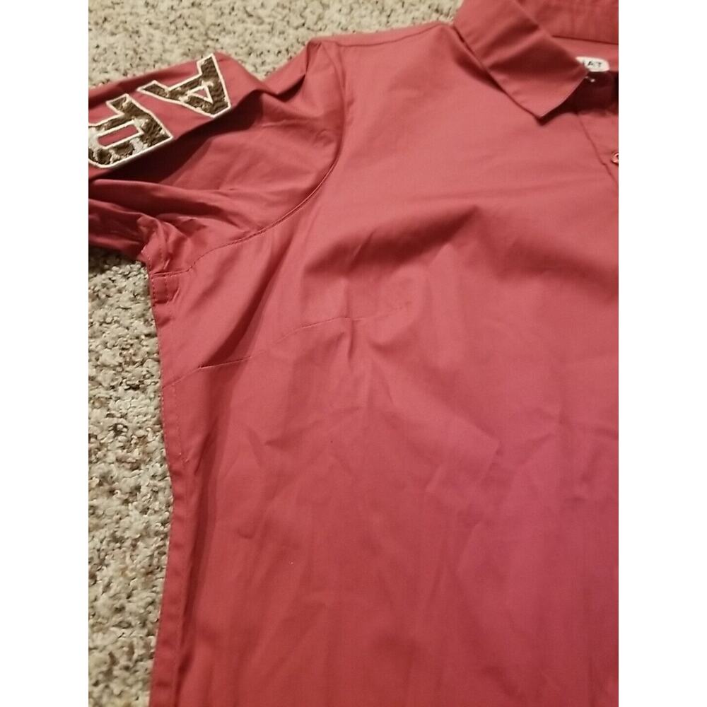 NWT Ariat Real Kirby Stretch Long Sleeve‎ Shirt Earth Red Brick Red Women's 1X - Picture 9 of 11